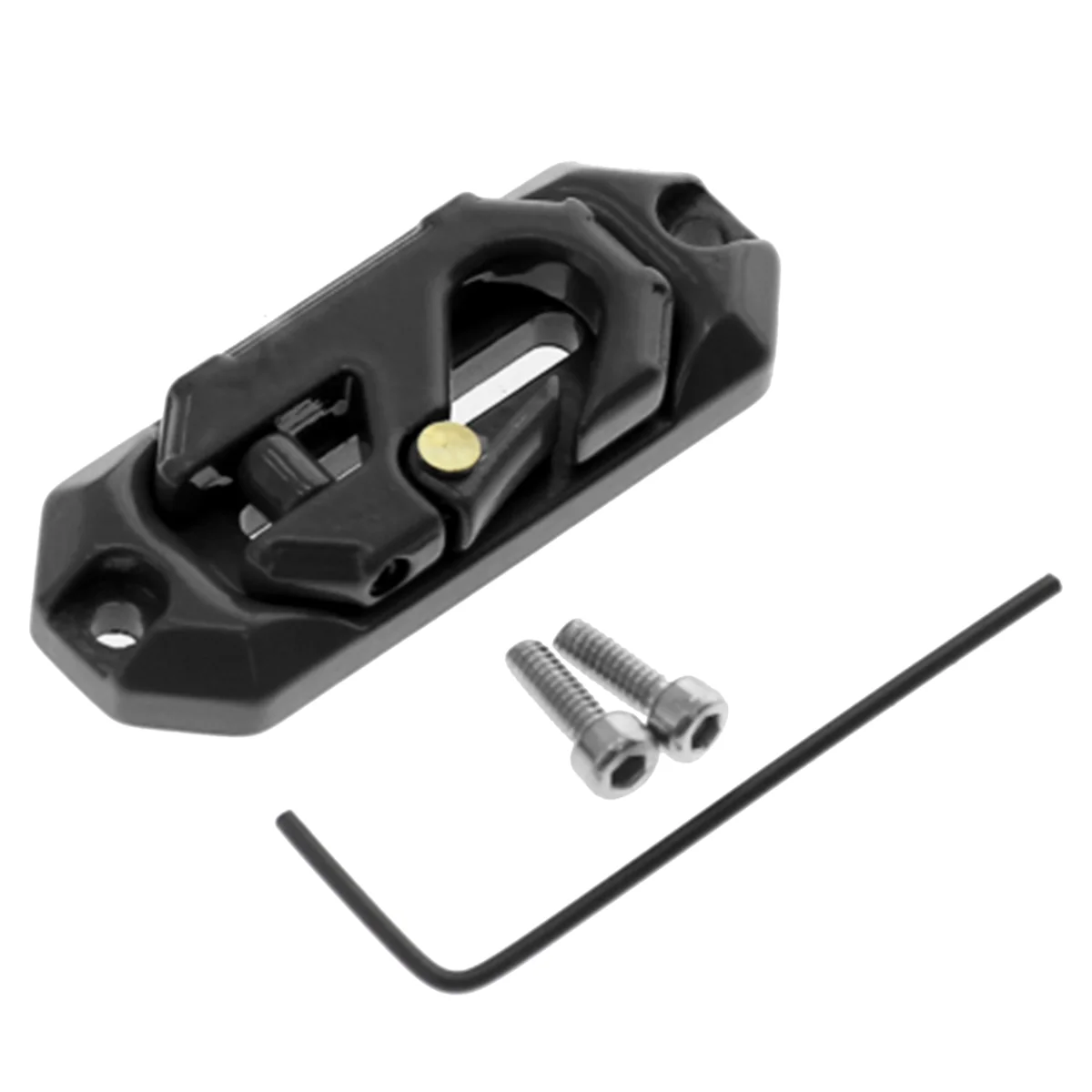 Winch Control Mount Plate Metal Winch Hook Recovery Tool Suitable for RC Crawler Car Axail SCX10 TRX4,Black