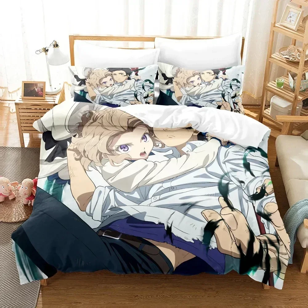 3D Anime InSpectre Fictitious reasoning Bedding Set Duvet Cover Sheet Printed Pillowcase Full Queen King Size Comforter Bedroom