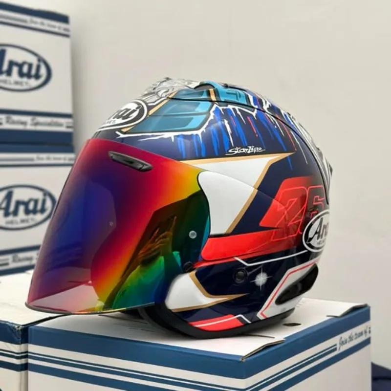

VZ-RAM Pedrosa Shogun Half Face Helmet SZ-R EVO Motorcycle Helmet Riding Motocross Racing Motobike Open Face 3/4 Jet Helmet