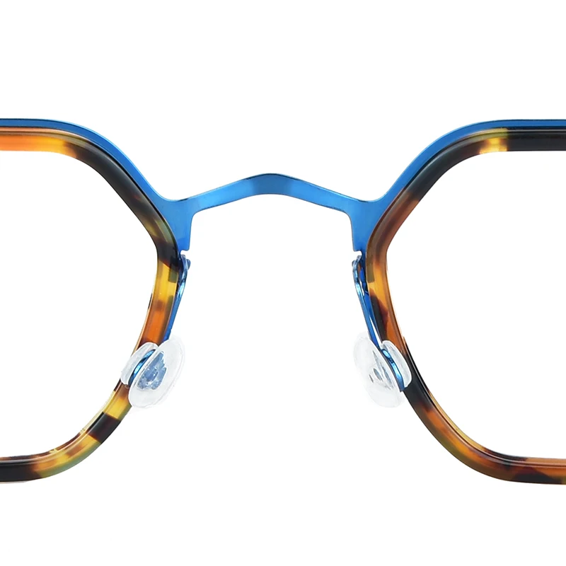 Polygon Glasses Frame Denmark Screwless Men Women 9624 Titanium Strip Eyeglasses Ultralight Thin High Quality Spectacle Classic