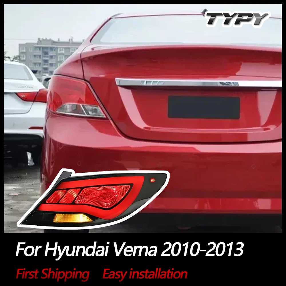 

Car LED Lights Taillight Assembly For Hyundai Verna 2010 2011 2012 2013 DRL Turn Signal Brake Lamp Rear Tail Lights