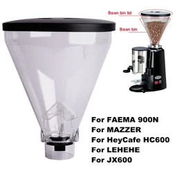 For FAEMA 900N/MAZZER/HeyCafe HC600/LEHEHE/JX600 Grinder Coffee Beans Grinder Hopper Coffee Bean Storage Container with lid