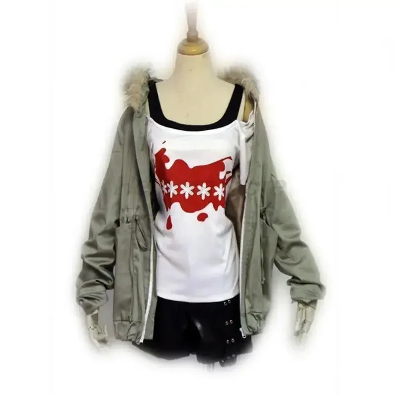 Game goddess persona 5 Futaba Sakura cosplay costume women's jacket suspender shirt genius hacker casual uniform wig p5set