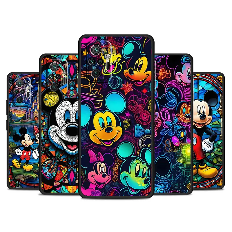 Case for Xiaomi Redmi Note 11 12 13 Pro Plus 9S 12S 9 8 12C A1 7 10C 8T 13C Funda Back Phone Cover Fantasy Disney Mickey Mouse