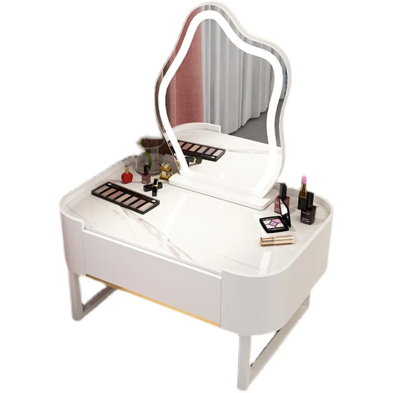 

All solid wood simple and simple small apartment light luxury bedroom bay window dresser small dressing table cream wind overall