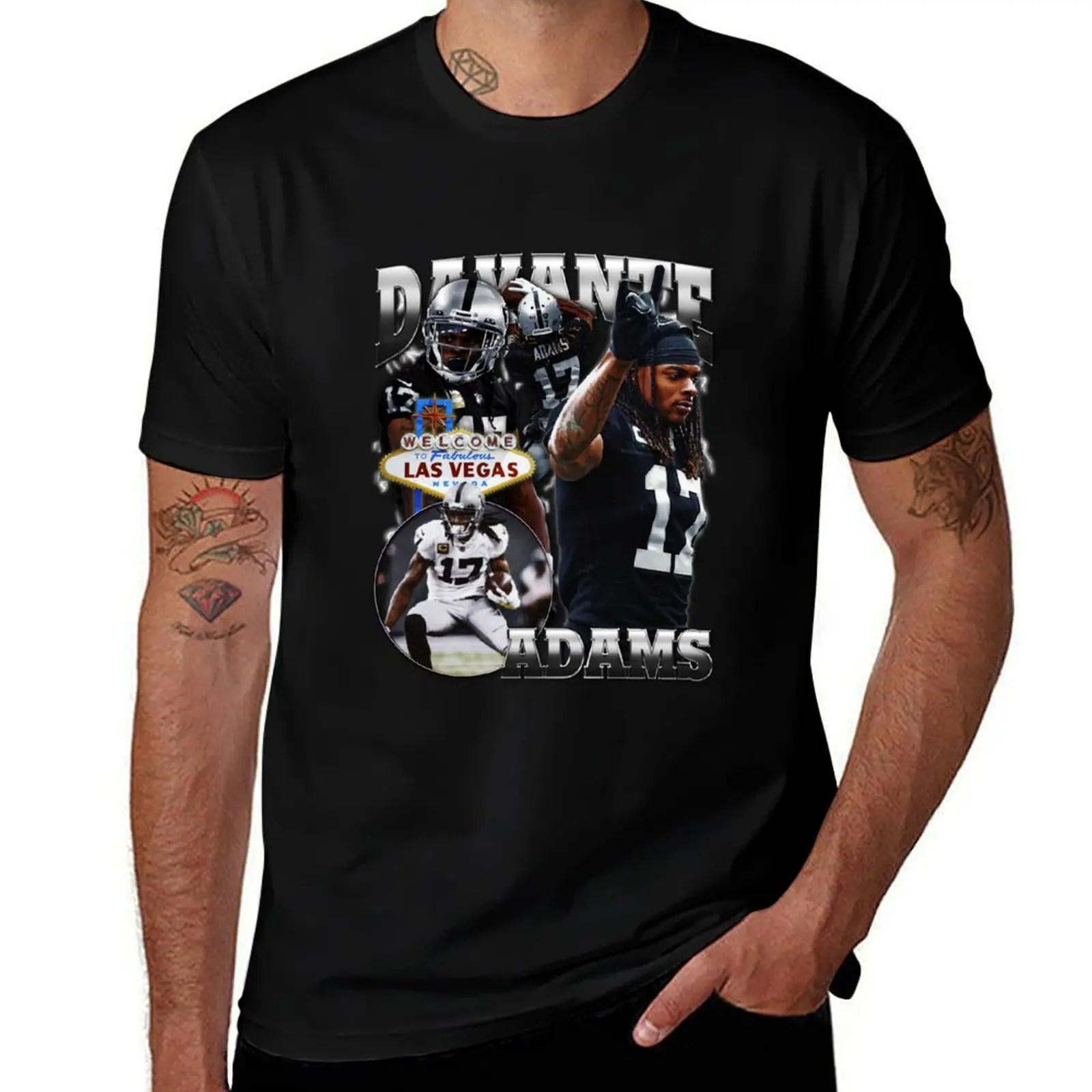 Davante Adams Las Vegas Raiders 90s bootleg t shirt design T-Shirt summer 2025 vintage vintage t shirt men