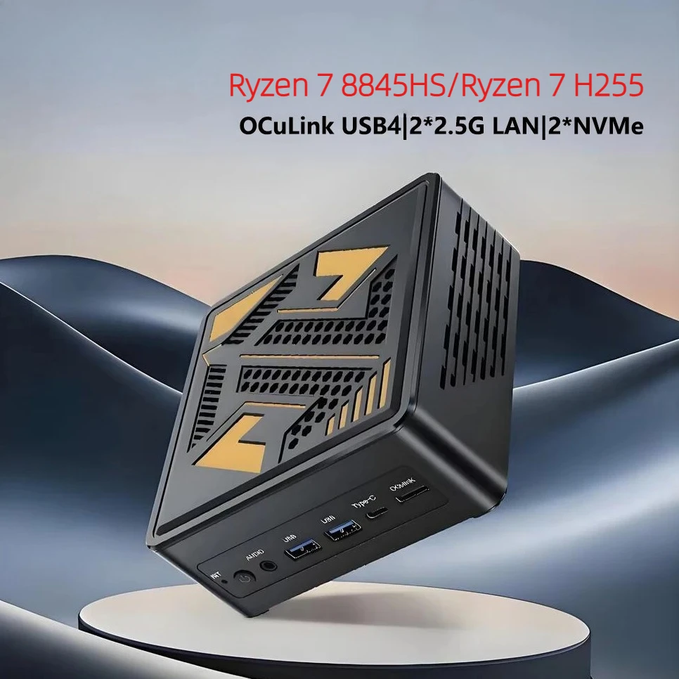 Mini PC Gamer  Gaming Mini PC  Ryzen 7 8845HS/Ryzen 7 H255 Mini NUC Gamer Computer Windows 11 WiFi6E