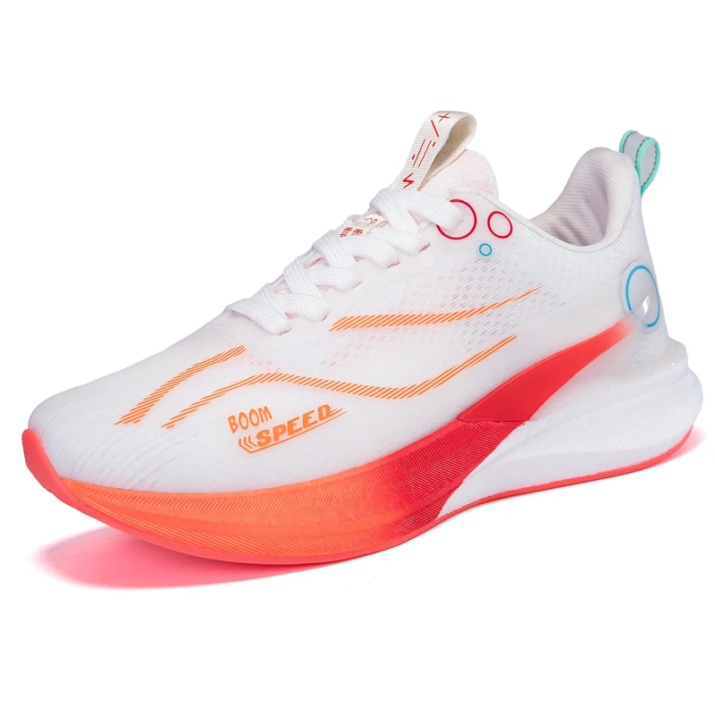 

Мужские и женские профессиональные кроссовки для марафона с карбоновой доской, сверхлегкие амортизирующие нескользящие спортивные кроссовки