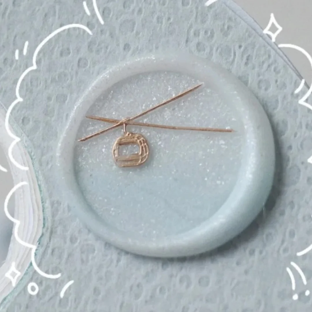 15 mm Mini-Stempel mit Lackzegel, schalenförmiger Essstäbchenhalter, Tierserie, niedliches Relief-Stempelspielzeug mit Kupferkopf