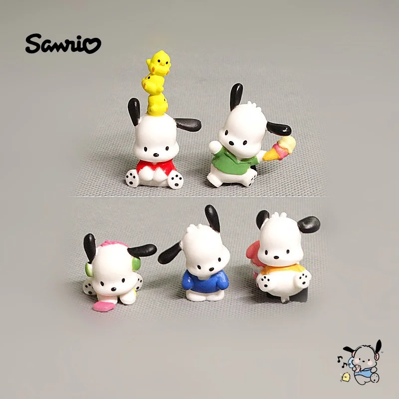 

Sanrio Pochacco Doll Toys Hello Kitty Melody Kuromi Dolls Action Anime Figures PVC Model Kids Toys for Children Birthday Gifts