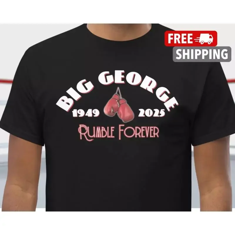 George Foreman Tribute T Shirt RIP Big Rumble Full Size S_4XL