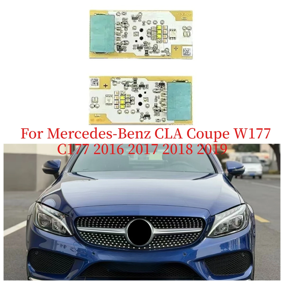 

White LED DRL Light Source Circuit Board Chip For Mercedes-Benz CLA Coupe 2016 2017 2018 2019 Car Headlight Replacement Parts