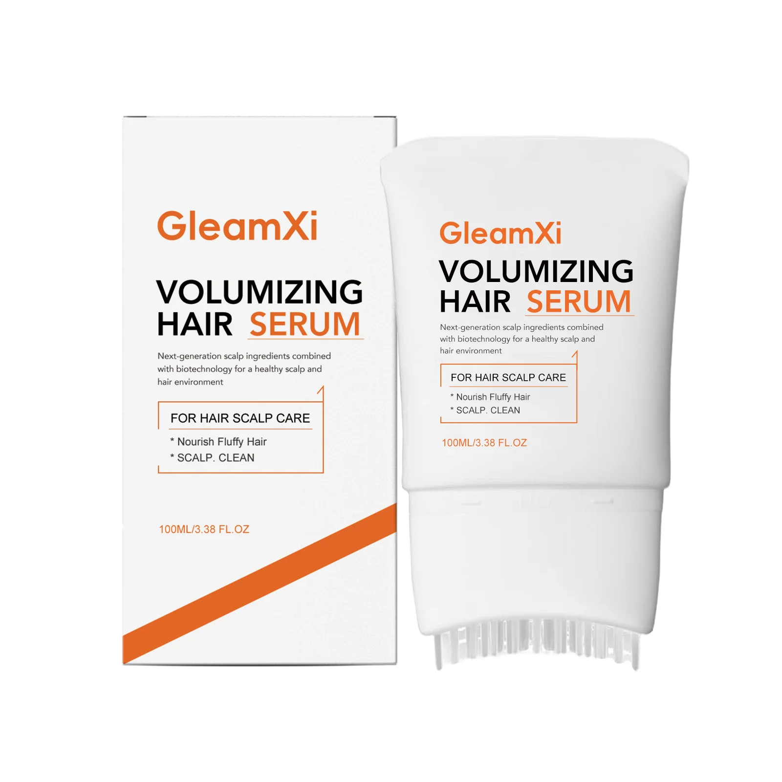 Volumizing Hair Serum Anti-Frizz Reduce Dandruff Non Greasy Deeply Nourishing Strengthening Hair Roots Scalp Massager Hair Care