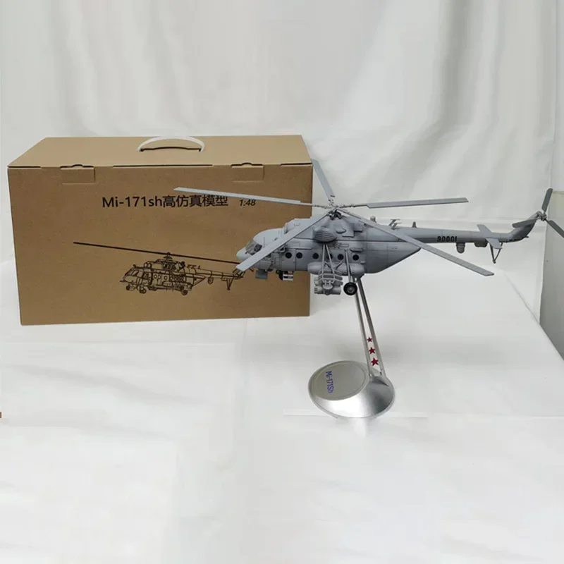 1:48 Scale Mi-171SH Alloy Die Cast Land Aviation Multi-purpose Transport Simulation Military Aircraft Model