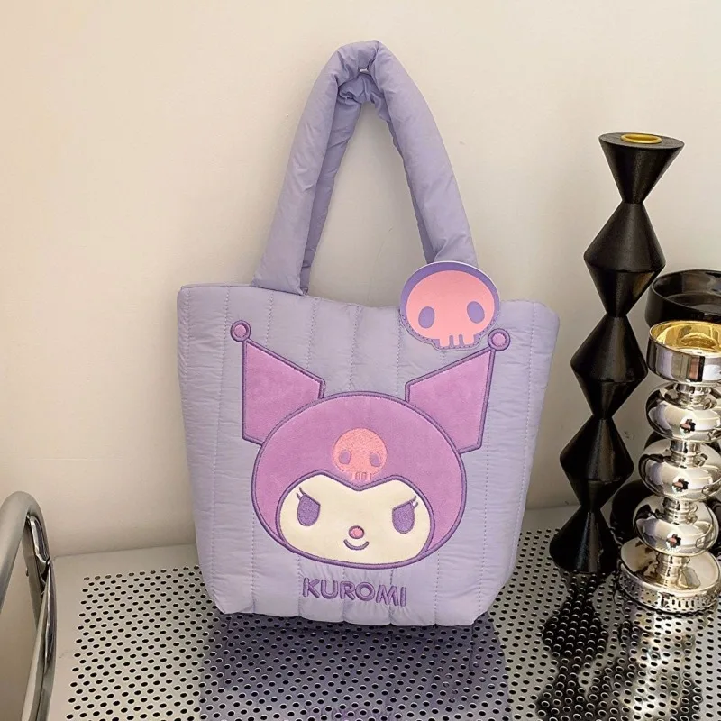 Sanrio Tote Bag Cute Hangyodon My Melody Cartoon Pochacco My Melody Large Capacity Portable Storage Bag Valentine’s Day Gift