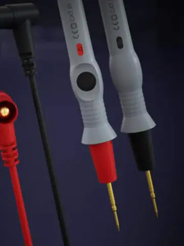 B & R B20A 1000V 20A 범용 멀티 미터 전압계 전류계 테스트 리드 프로브 와이어 펜 케이블, 전원 버튼 스위치 시작