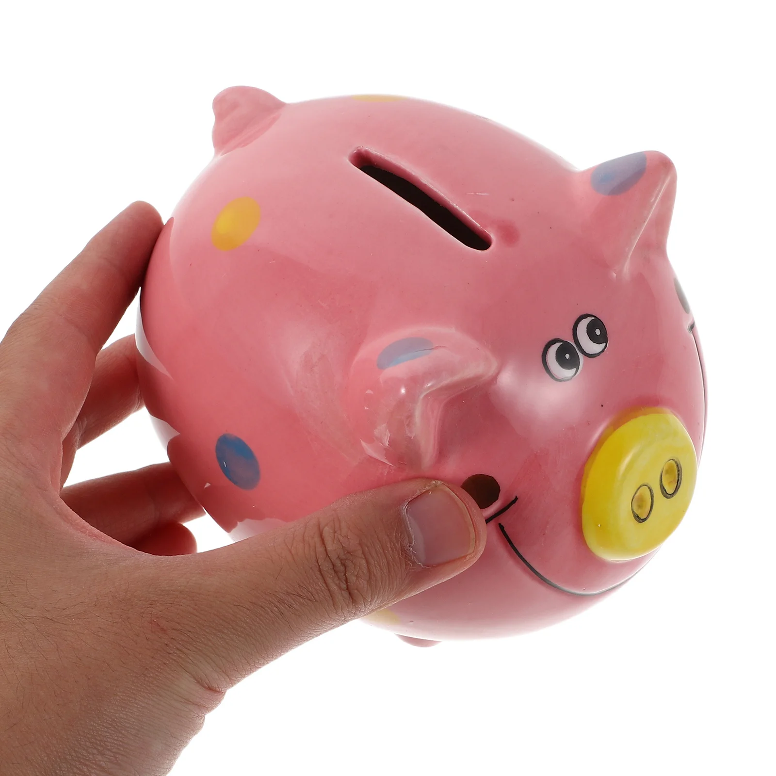 2 個のかわいい豚貯金箱子供用貯金箱セラミック子供銀行部屋の装飾教育的な誕生日プレゼント女の子のため