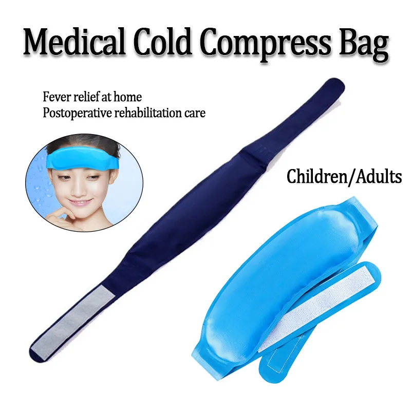 Reusable Cold Hot Therapy Ice Bag Headband for Fever Headache Relief Postoperative Rehabilitation