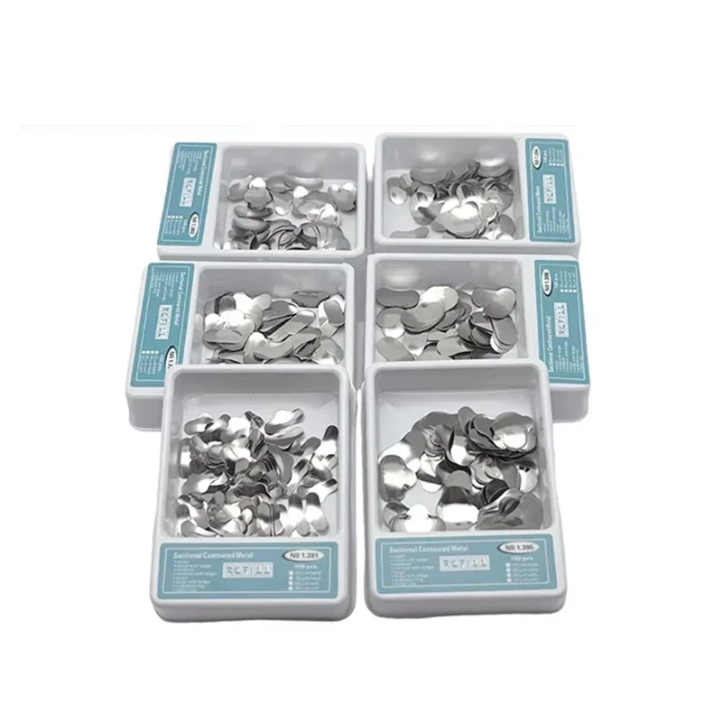 Dental Matrix Contoured Sectional Matrix Kit Steel Bands Rings Teeth Forming Matrices Orthodontic Supplies Lab Tool view 6