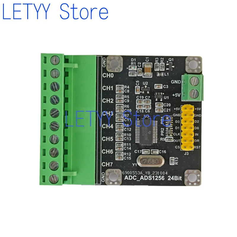ADS1256 Module 8-channel 24-bit High-precision ADC Data Acquisition Module Analog-to-digital Converter Acquisition Card