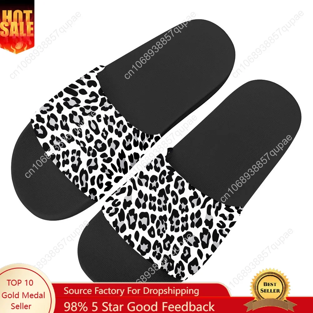 

Leopard Print Animal Slippers Home Slippers Men Women Teenagers Beach Pool Sandals Custom Made Summer Slipper Fashion