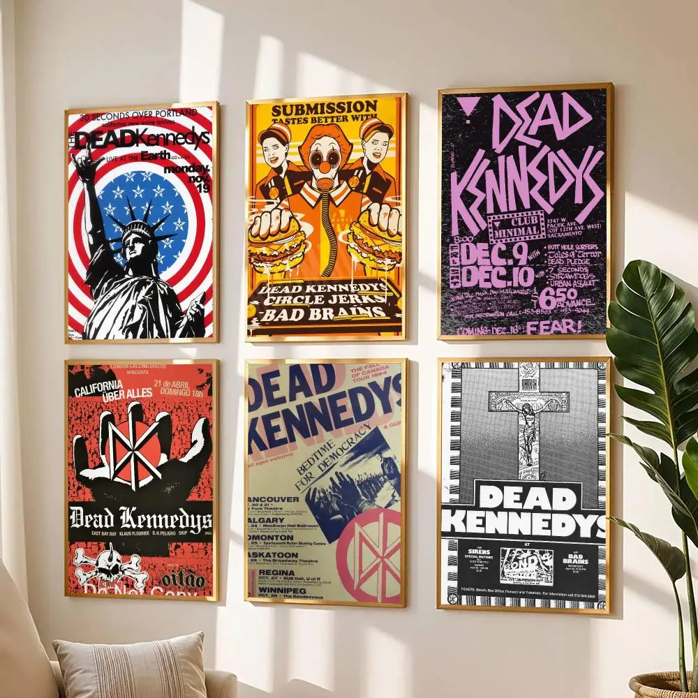 band D-Dead Kennedys-S Poster Modern Wall Decal for Living Room Cafe Office Bar and Bedroom