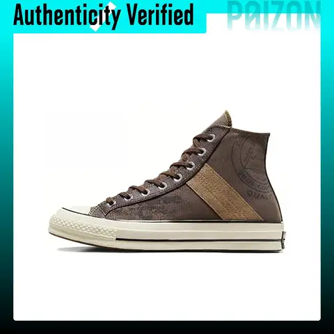 Converse Chuck 70 Canvas Shoes Unisex High-top Brown White Black A07123C