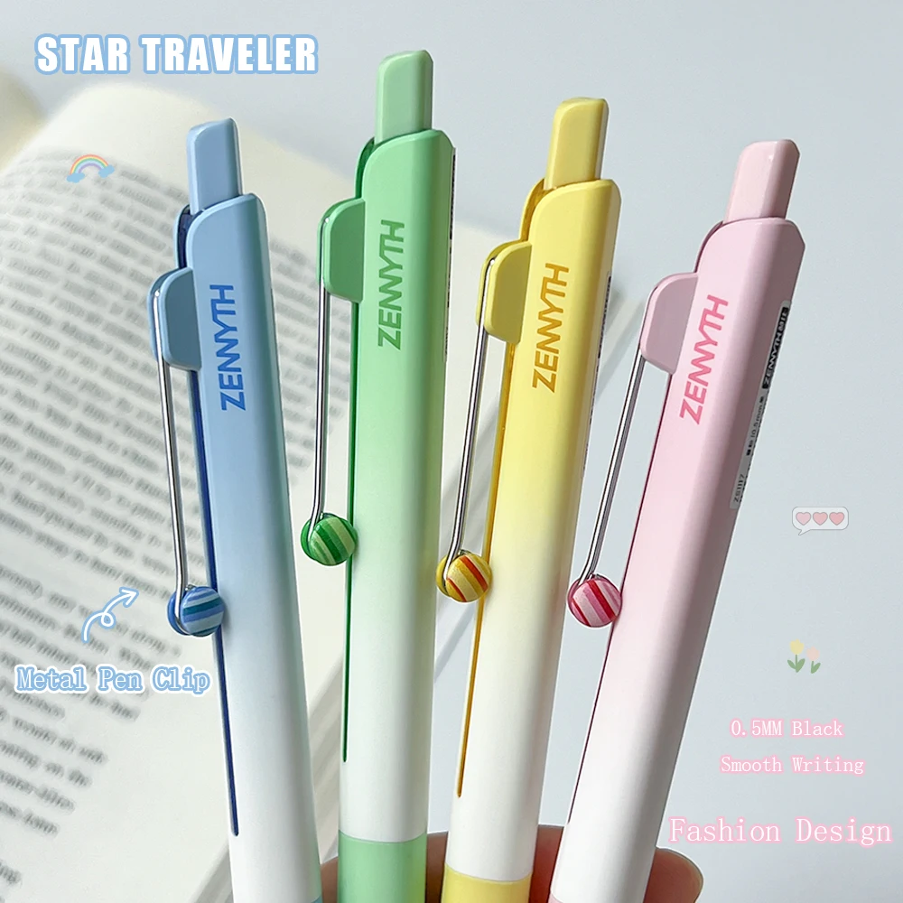 2/4 Pcs Creative Minimalist Gel Pens 0.5mm Simple Quick-Dry Pen High Appearance Value Fashion Study & Office Pen