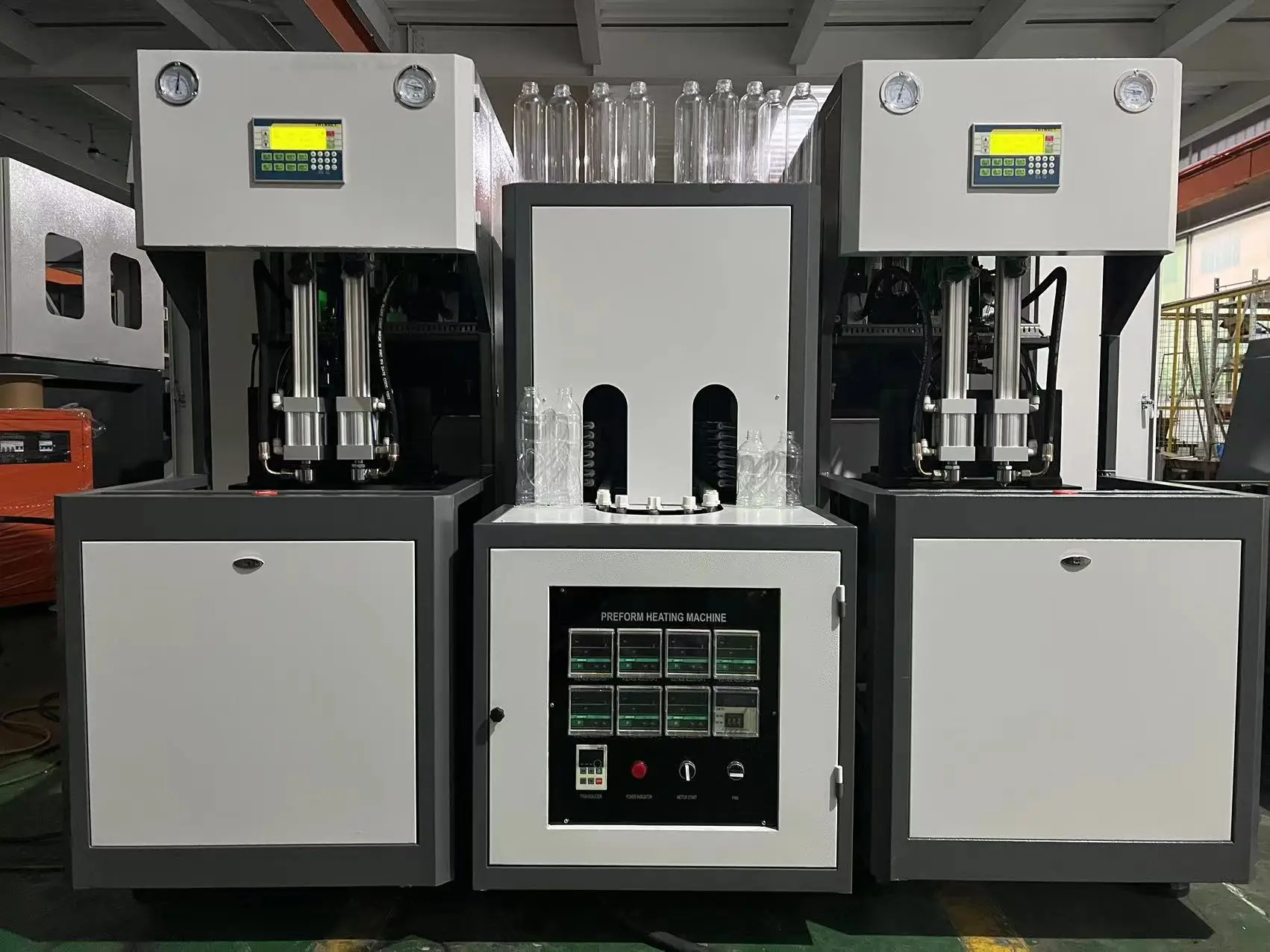 Bottle Making Blowing Pet Blow Machine Price/bottle Blower Semi Automatic PET Plastic 2 Cavities Stretch Blow Moulding Machines