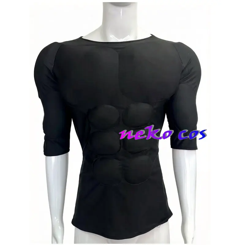 

nekocos Muscle suit Underwear Black muscle Half-sleeve base layer Cosplay costume