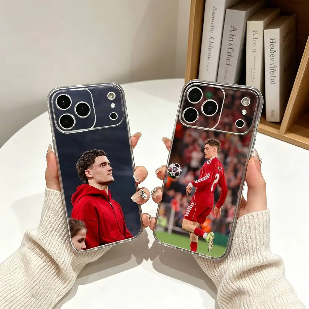 Чехол Wunderkind Florian Wirtz-s для iPhone 17, 16, 15, 14, 13, 12, 11, Pro Max, Plus, мягкий силиконовый прозрачный чехол