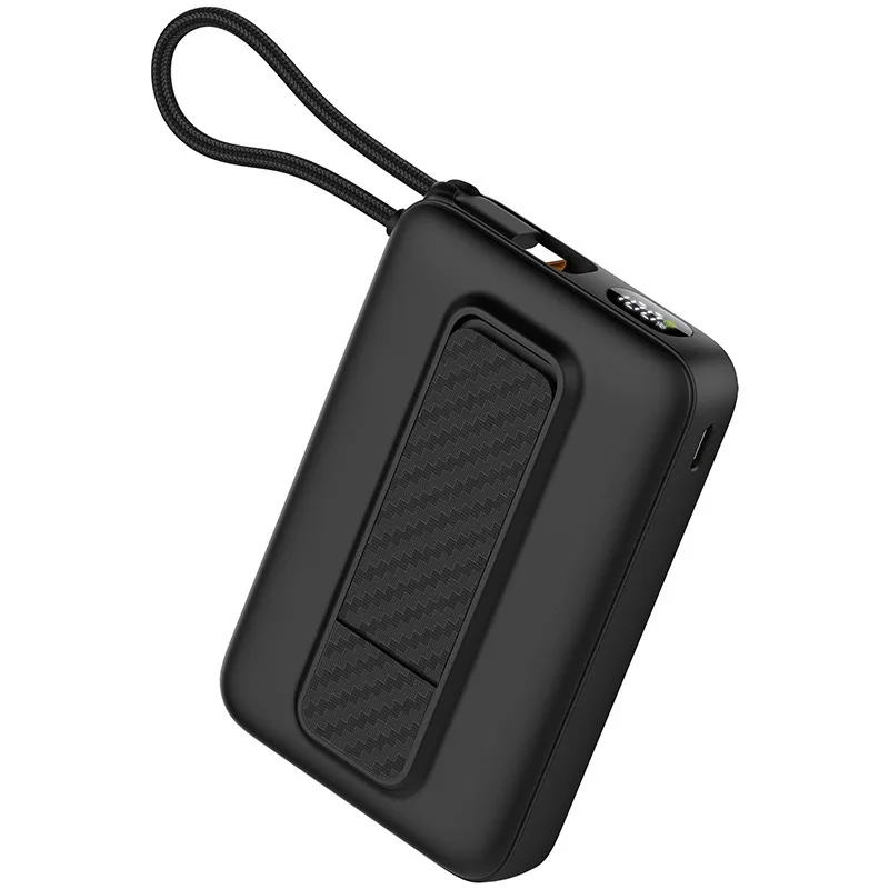 Магнитный внешний аккумулятор с кабелем типа C, 22,5 Вт, внешний аккумулятор со светодиодным дисплеем для быстрой зарядки для Apple и Android, 10000 мАч