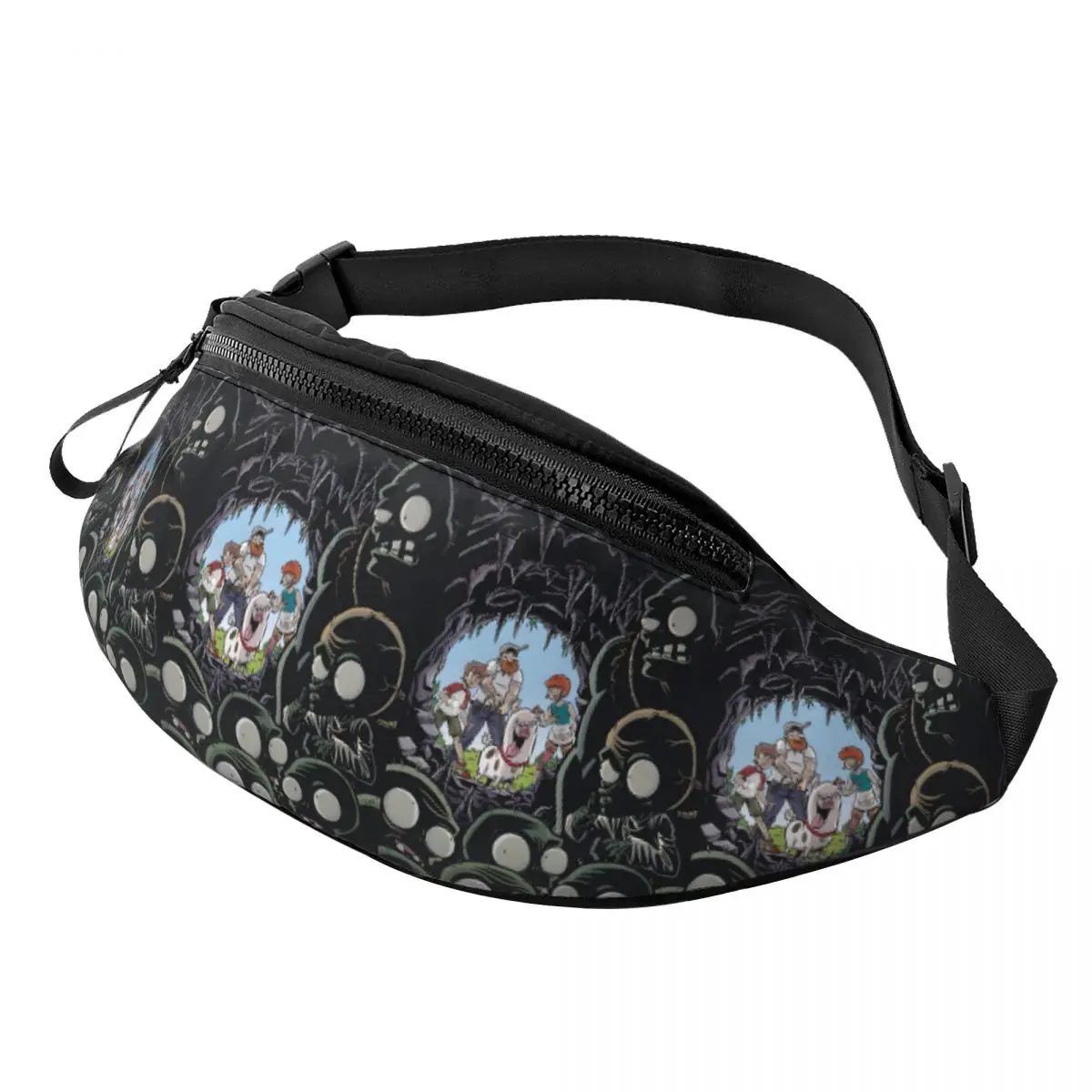

Custom Plants Video Game Zombies Fanny Pack Men Women Fashion Play Gaming Crossbody Waist Bag for Traveling Phone Money Pouch
