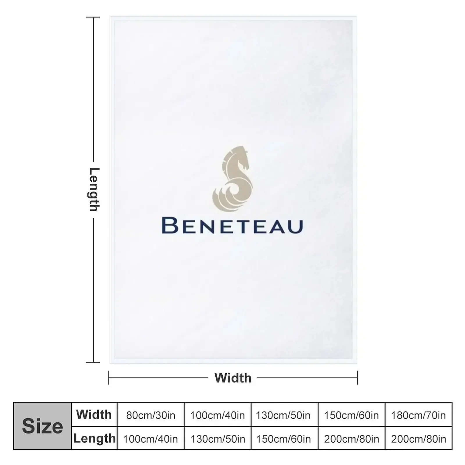 Beneteau Yachts Logo Fishing Throw Blanket Polar Softest Heavy Cute Blankets