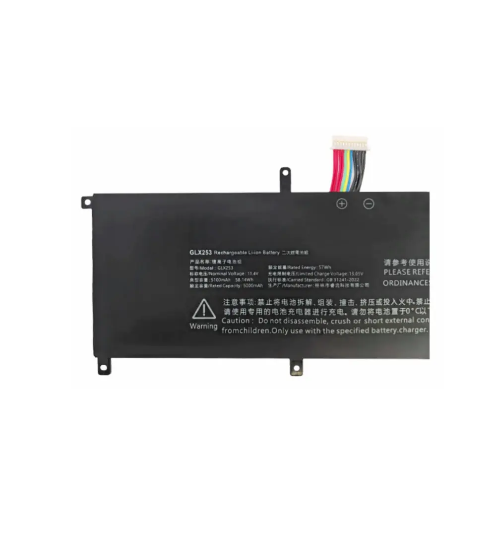 11.4V 5100mAh GLX253 بطارية الكمبيوتر المحمول ل Nvisen Y-GLX253 GLX253 Y-GLX255 GLX255 Y-GLX258 GLX258 ل HIPAA S5 X7 T1 ADDIN