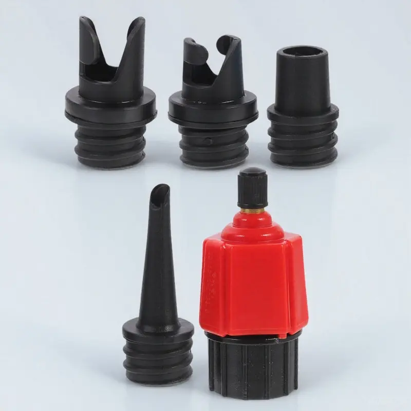 

Набор из 5 высококачественных адаптеров для насосов для каяков, сверхпрочные, герметичные, для надувных лодок, резиновых шлюпок, спортивных гребных лодок, портативные