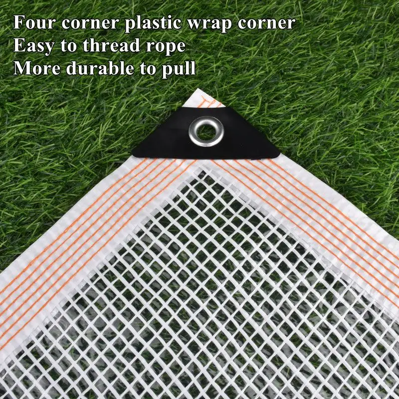 160GSM شفافة بولي ايثيلين شبكة القماش المشمع في الهواء الطلق العريشة قماش القنب ، ستارة نباتات للحديقة غير نافذ للمطر القماش نافذة المنزل يندبروف فيلم #6