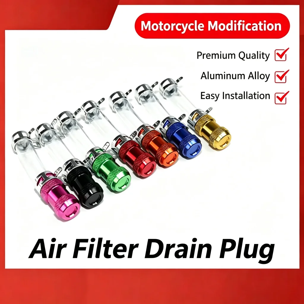 Universal Motorcycle Air Filter with CNC Alloy Plug for Optimal ATV UTV Engine Health