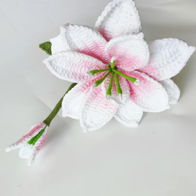 5 Branches Pink Lily Artificial Flowers Home Hotel Decoration Flowers Arrangement Bouquet DIY For Wedding Party Holiday Ornament