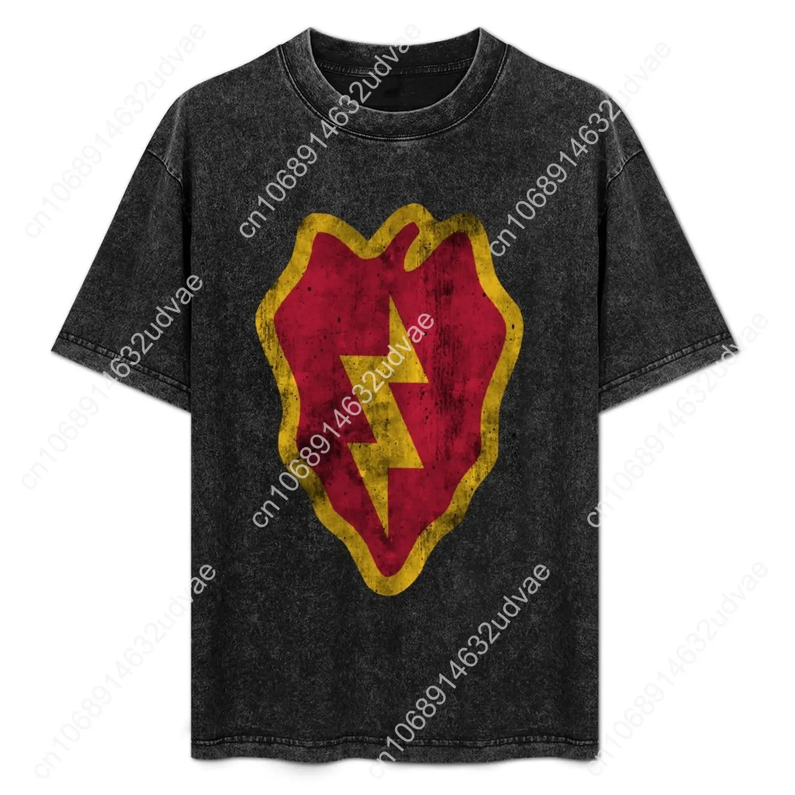 25th Infantry Division Retro T shirts mans womans Vintage Tshirt cotton Short sleeve T-shirt Custom tops Unisex clothes tshirt