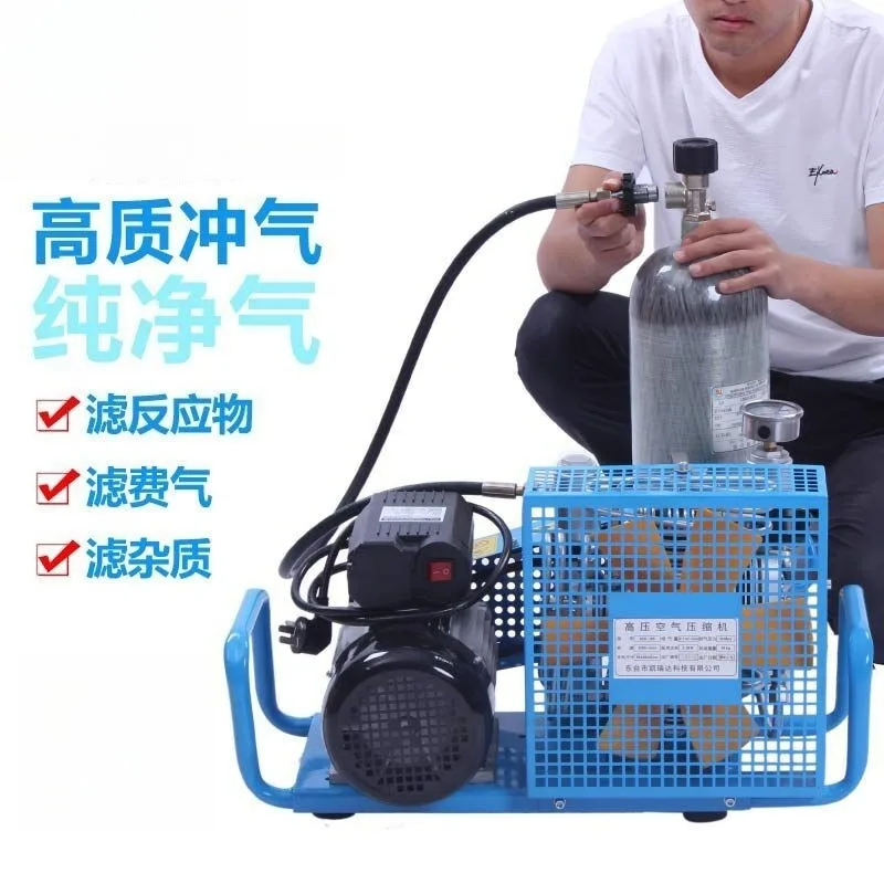 Automatic shutdown of submersible gas cylinders, high-pressure pumps, firefighting air respirators