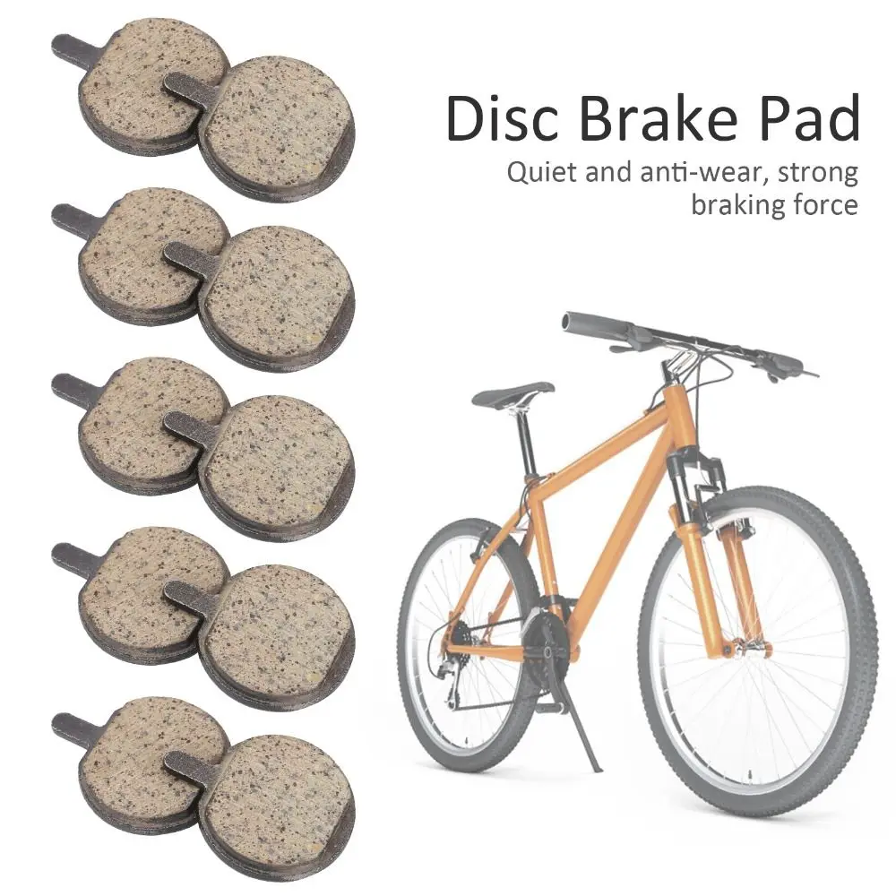 

5 Pairs Cycling Accessories Disc Brake Pads Semi-Metallic Resin Disc Pads for Mountain Bikes Semi-Metallic Resin