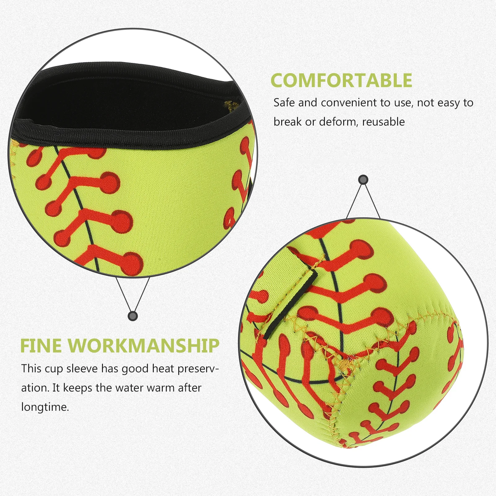 

Reusable Insulated Cup Sleeve Heat Resistant Spill-Proof Portable Bottle Cover for Outdoor Commute Fits Most Mugs Eco-Friendly