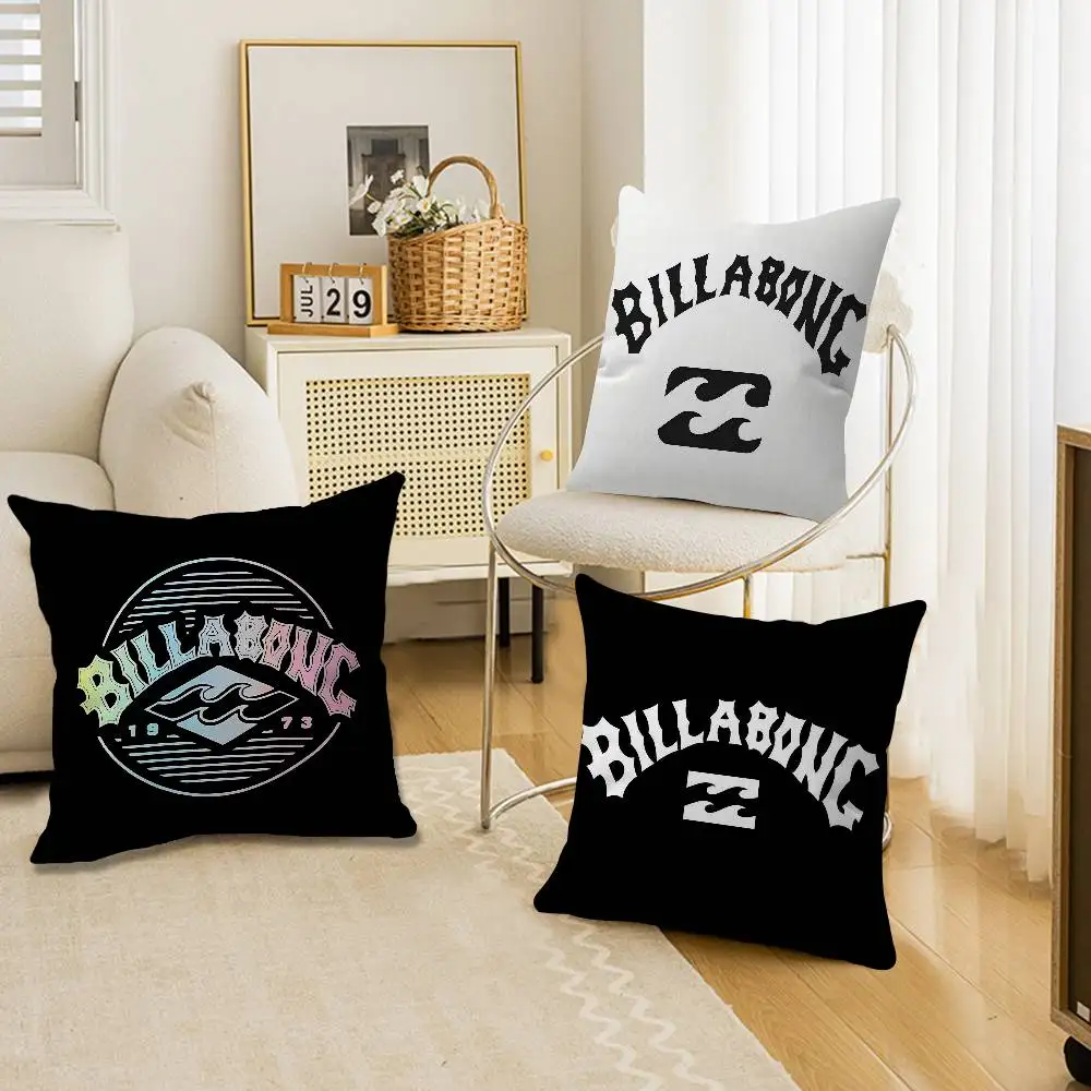 B-Billabong Personalized Pillow Cover Kids Bedroom Wild Party Decor Pillowcase kid Birthday shower Gift