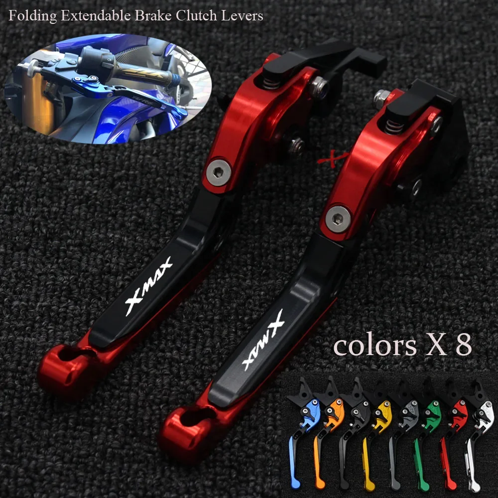 XMAX Logo For YAMAHA X-MAX X MAX XMAX 250 400 XMAX250 XMAX400 Motorcycle Accessories Aluminum Aluminum Brake Clutch Levers