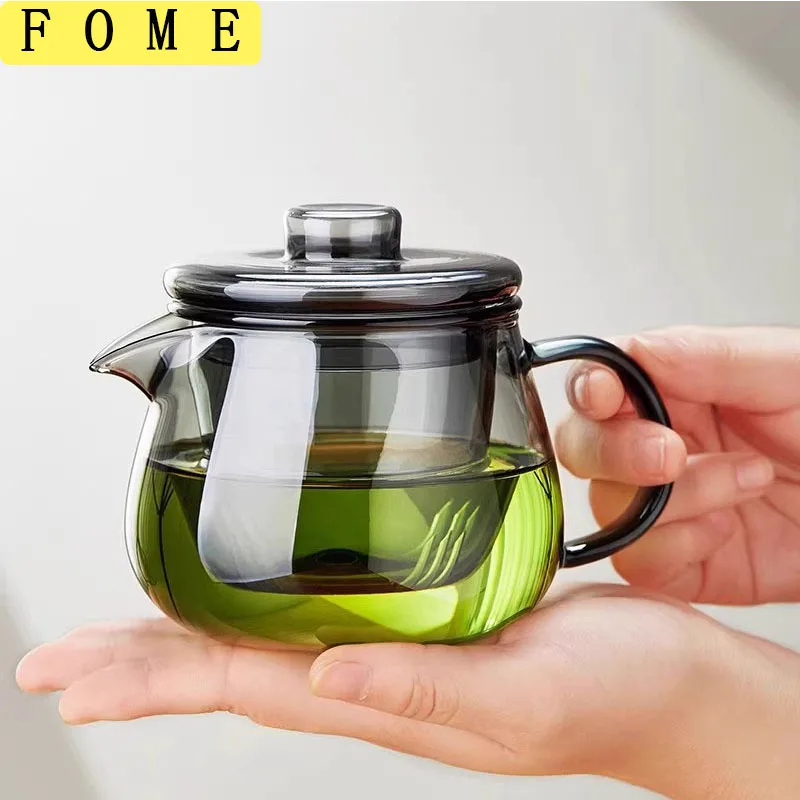 Teiera In Vetro Con Infusore Bollitore Per Tè In Vetro Borosilicato Con Coperchio Lavastoviglie Piano Cottura Adatto A Foglie Sfuse E Tè In Fiore