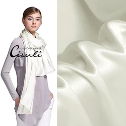 Pure White Silk Scarf 100% Mulberry Silk Satin/Habotai/Chiffon Long and Square Scarf For DIY Painting