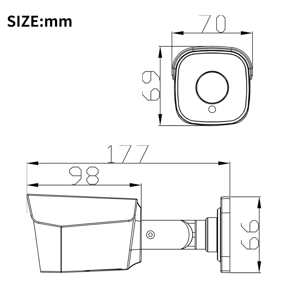 8MP PoE IP Bullet Netzwerkkamera Plug-and-Play 2,8 mm Audio Dual Light 4K wasserdichte Außenüberwachung CMOS Sensor NVR Daten