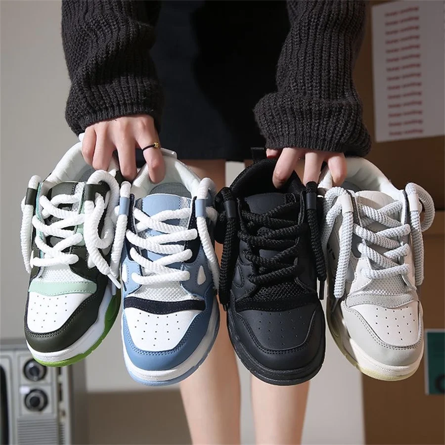 Fashion 1 Pair Bread Shoelaces Width 1cm Exaggerated Round Shoelace For Women Men Sport Casual Shoes Laces20/140/160CM