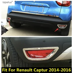 Accessories For Renault Captur 2014 2015 2016 2017 ABS Chrome Rear Bumper Tail Fog Lamp Lights Molding Decor Cover Trim Exterior